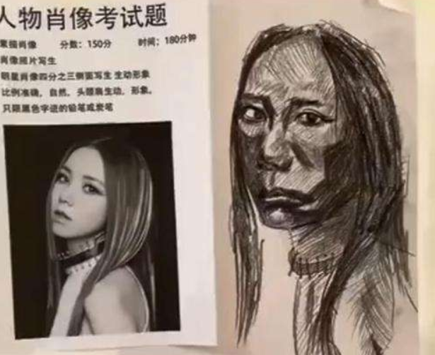 美术生的0分试卷.用谐音梗作画.都是灵魂画手呀